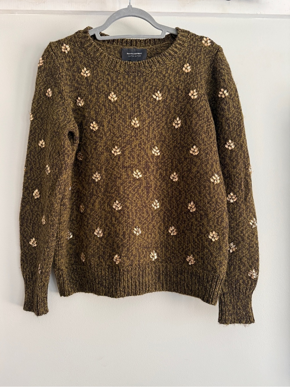 Banana Republic Limited Edition Embellished Wool Sweater